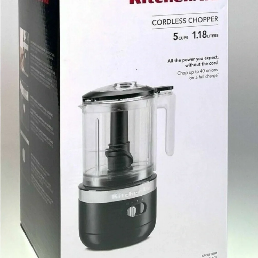 KitchenAid KFCB519 Cordless Food Chopper Processor, 5 cup NEW - Picture 5 of 5
